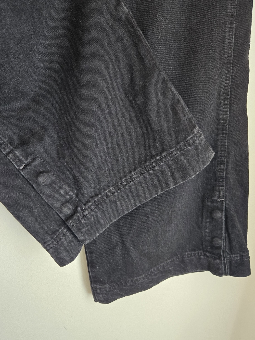 NWT We The Free Benji Black Wide-Leg Mid Rise Relaxed Jeans 27 - Picture 8 of 16